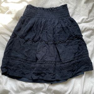 Hollister smocked mini skirt
